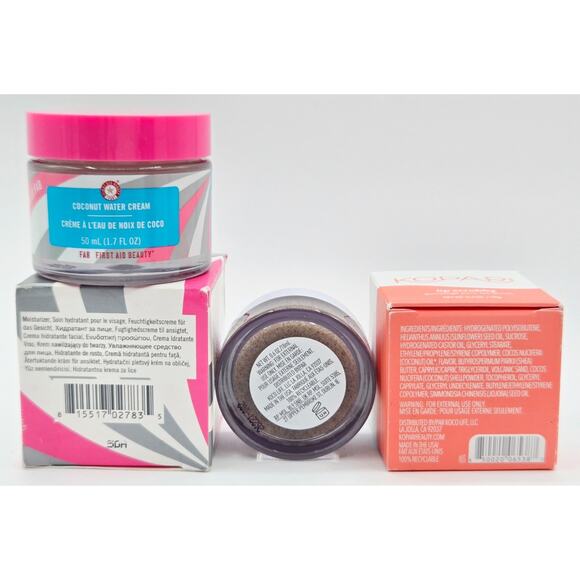 7First Aid Beauty Hello FAB Coconut Water Cream 1.7 oz & Kopari Lip Scrubby .6oz - Picture 2 of 6